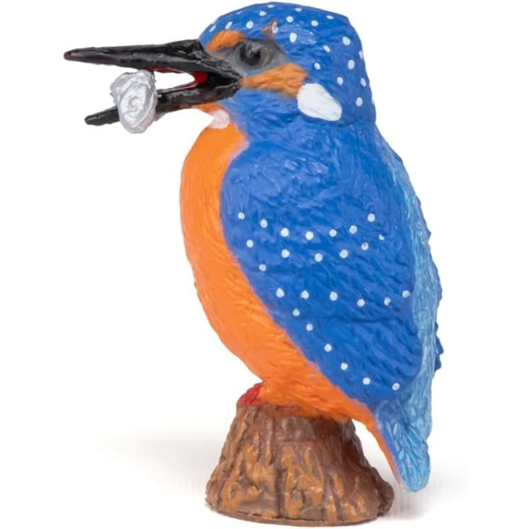 Common Kingfisher Bird Figurine - Hand Painted Wild Animal Toy Figure - Papo 50246
