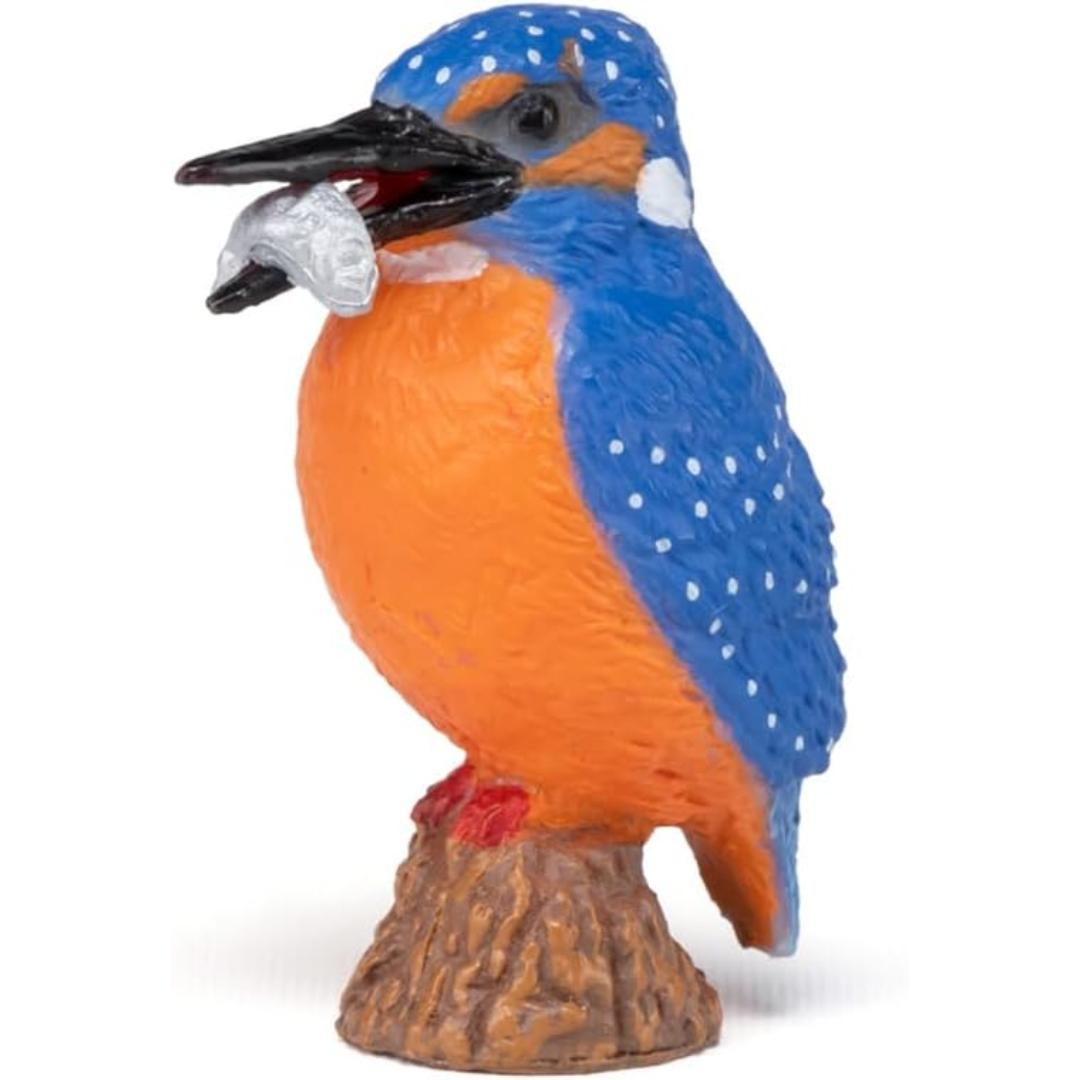 Common Kingfisher Bird Figurine - Hand Painted Wild Animal Toy Figure - Papo 50246
