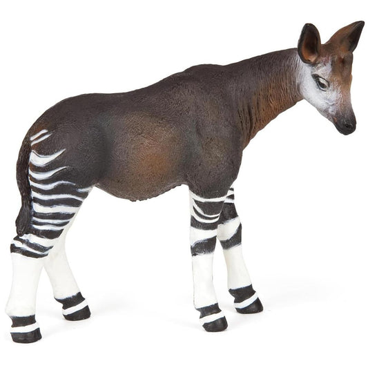 Okapi Figurine - Hand Painted Wild Animal Toy Figure - Papo 50077