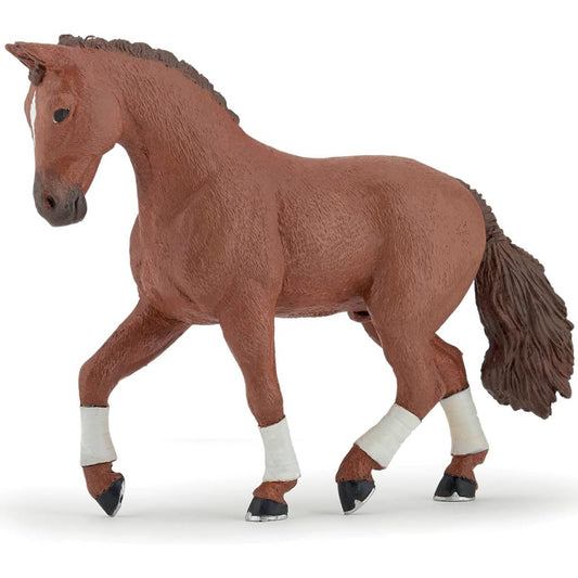 Alezan Hanoverian Horse Figurine - Hand Painted Toy Figure - Papo 51556