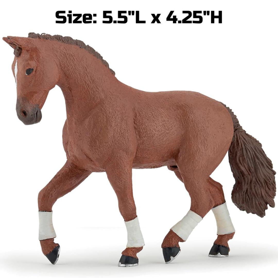 Alezan Hanoverian Horse Figurine - Hand Painted Toy Figure - Papo 51556