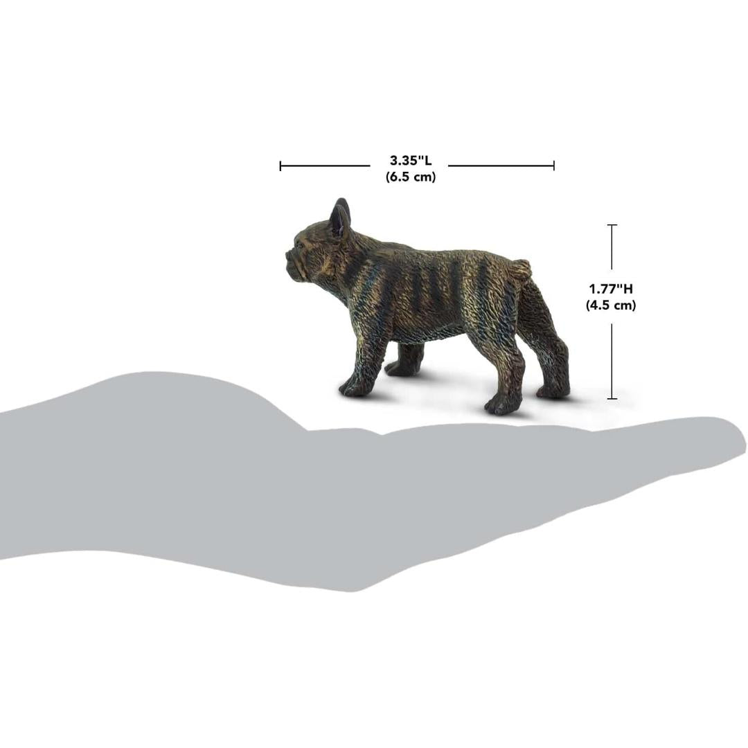 French Bulldog Figurine - Hand Painted Pet Dog Figure - Safari Ltd 100304