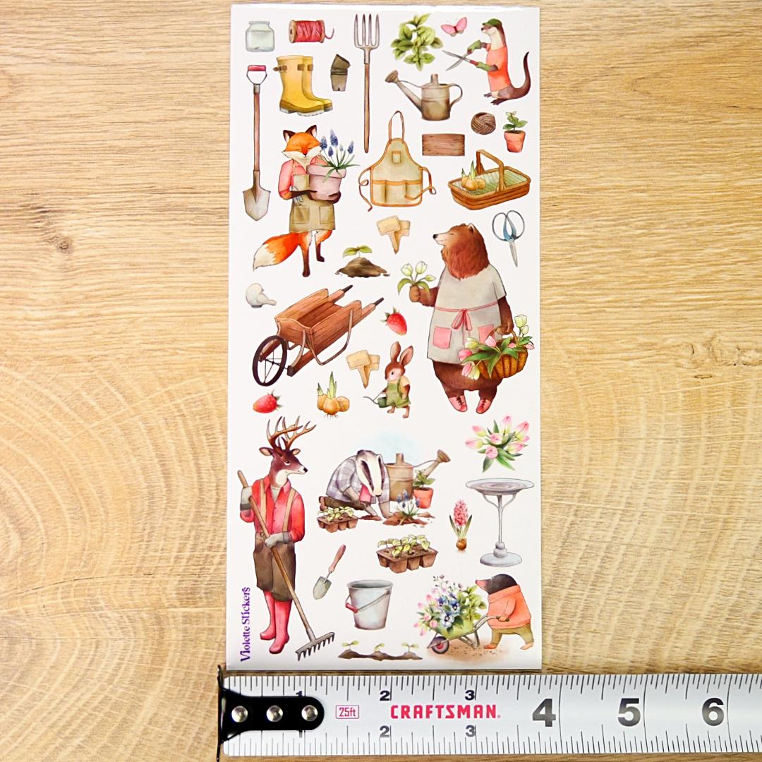 Animal Stickers - Garden Critters Sticker Sheets