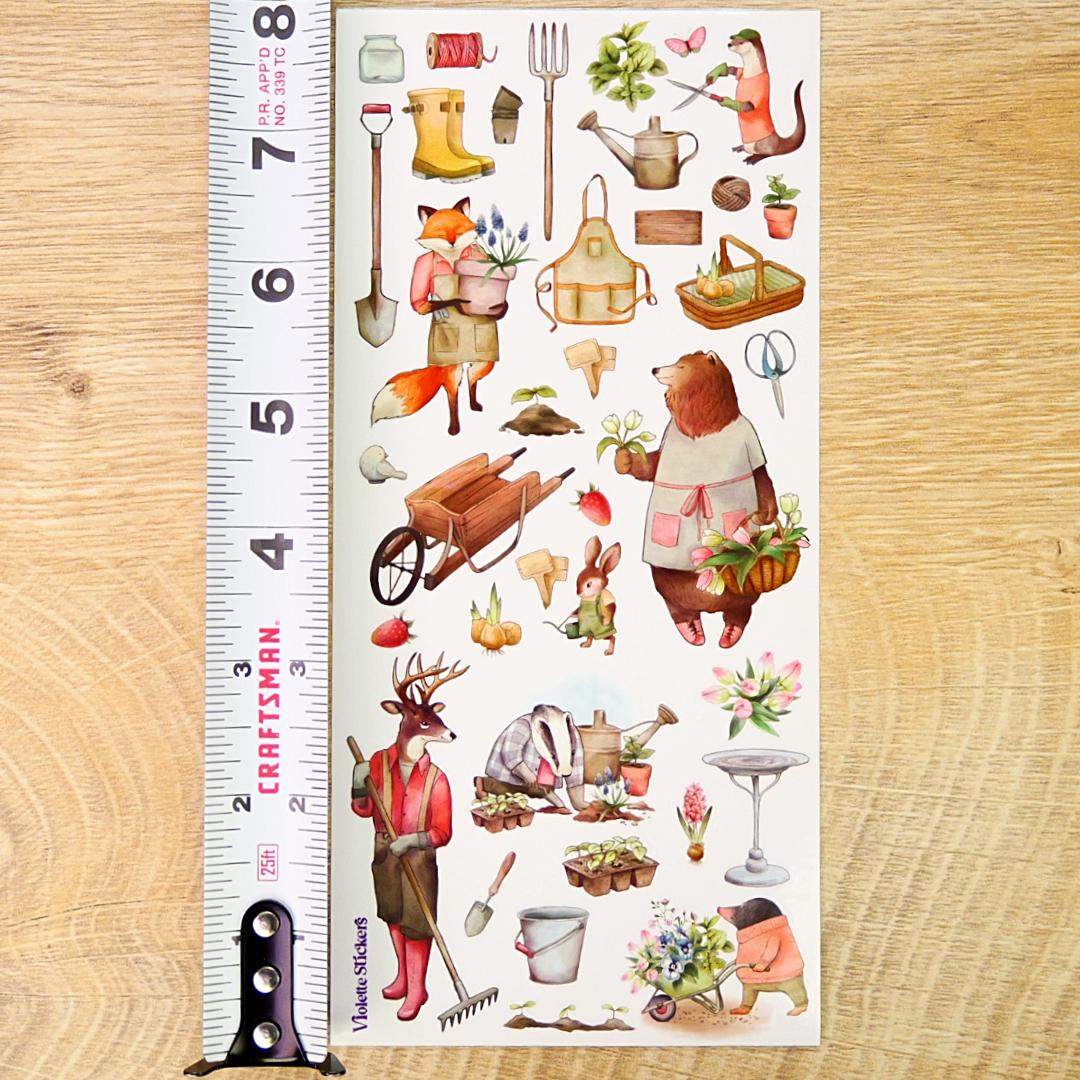 Animal Stickers - Garden Critters Sticker Sheets
