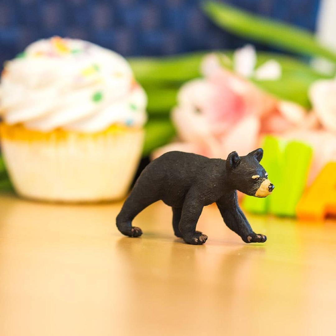 Black Bear Cub Figurine - Hand Painted Wild Animal Toy Figure - Safari Ltd 273629