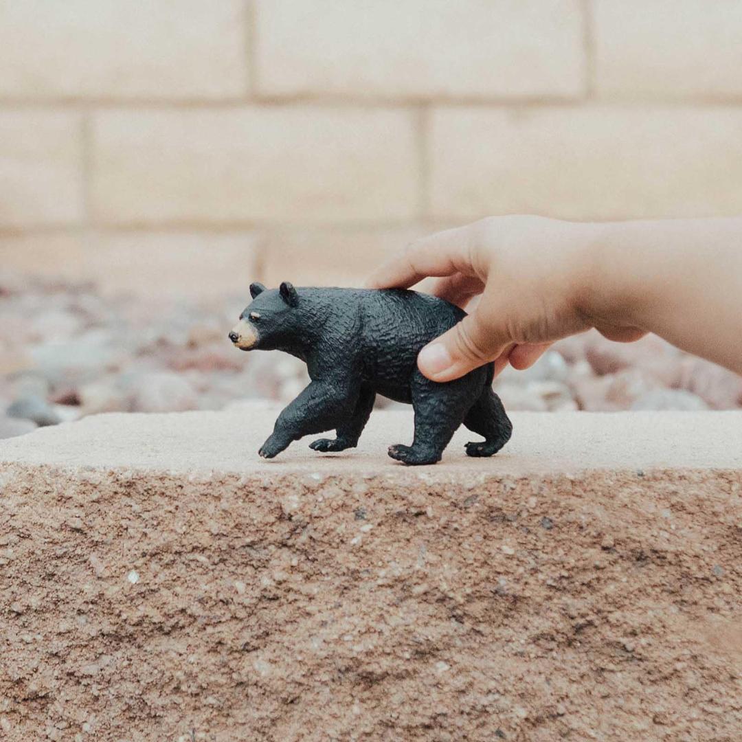 Black Bear Figurine - Hand Painted Wild Animal Toy Figure - Safari Ltd 273529
