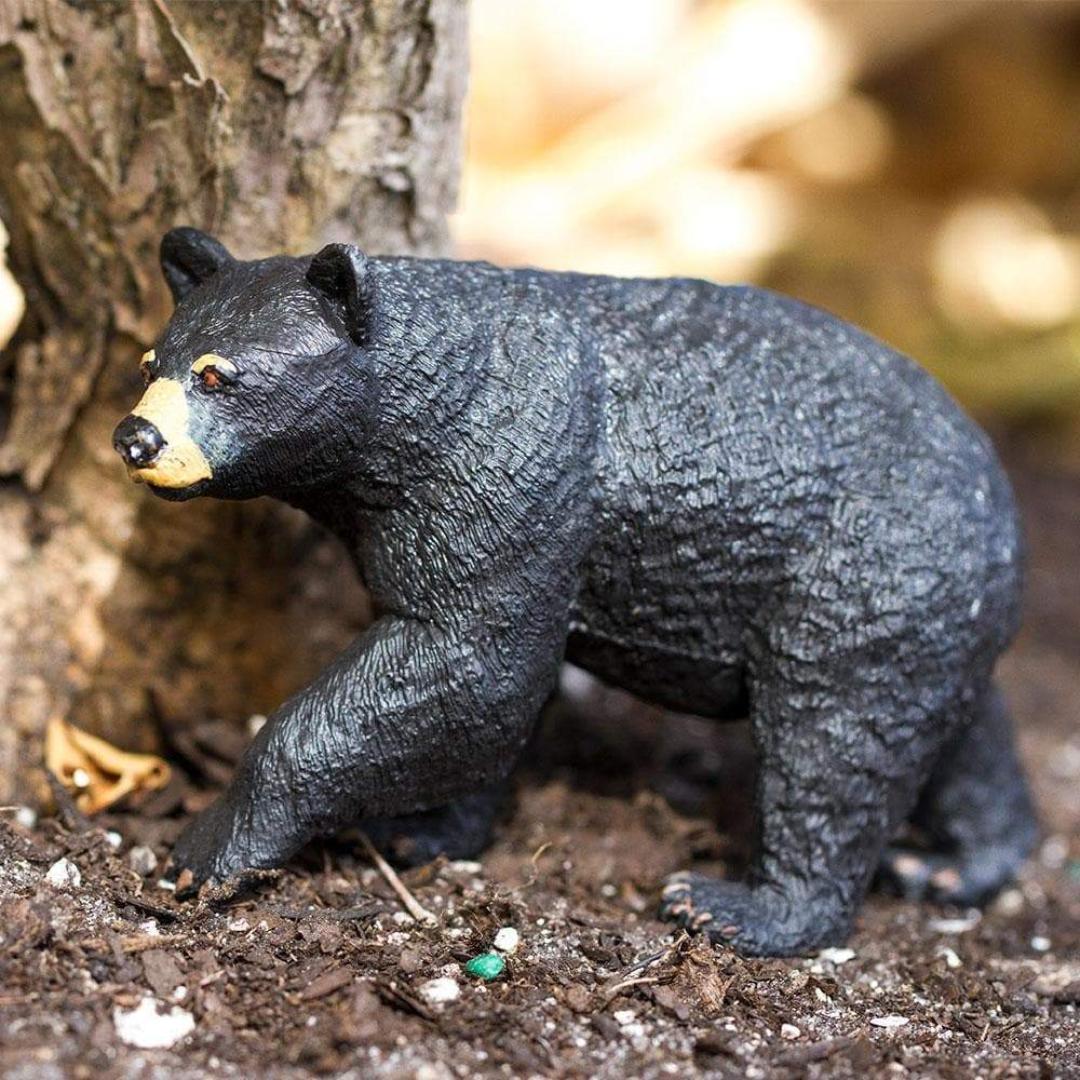 Black Bear Figurine - Hand Painted Wild Animal Toy Figure - Safari Ltd 273529