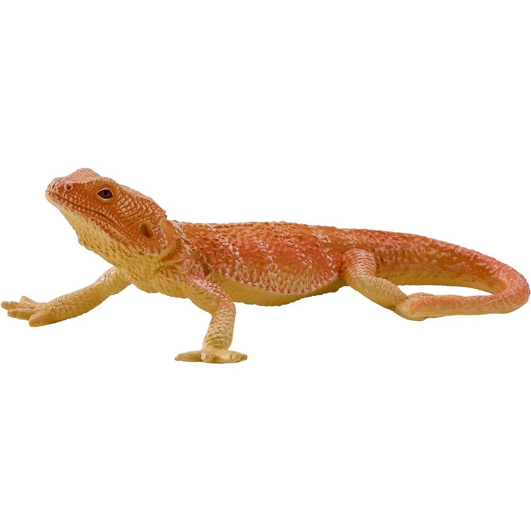 Bearded Dragon Figurine - Hand Painted Reptile Animal Toy Figure - Mojo 381096