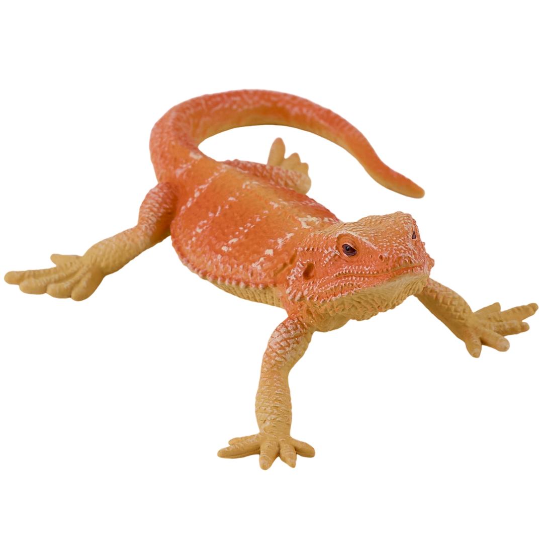 Bearded Dragon Figurine - Hand Painted Reptile Animal Toy Figure - Mojo 381096