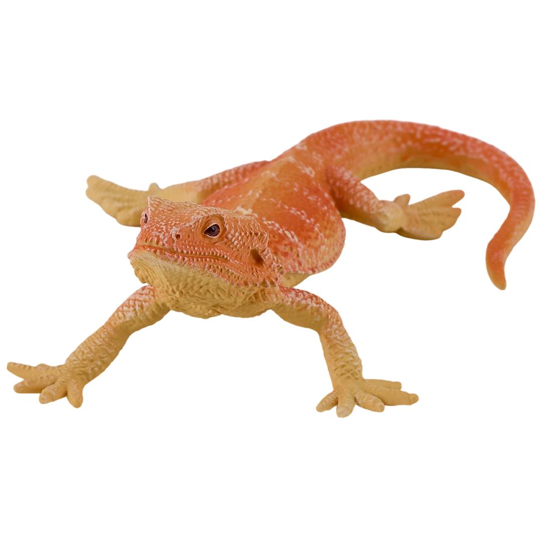 Bearded Dragon Figurine - Hand Painted Reptile Animal Toy Figure - Mojo 381096
