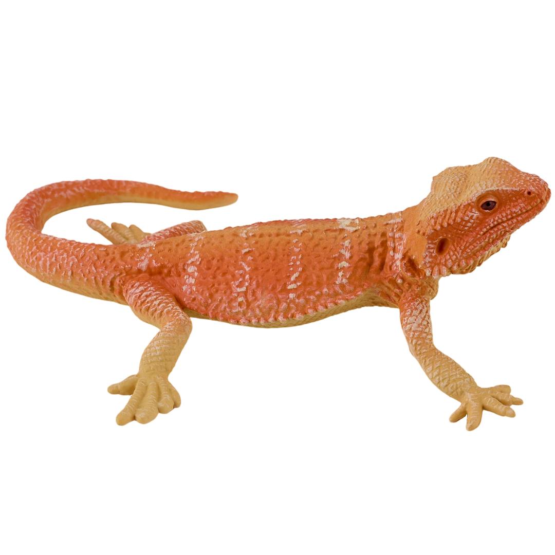 Bearded Dragon Figurine - Hand Painted Reptile Animal Toy Figure - Mojo 381096