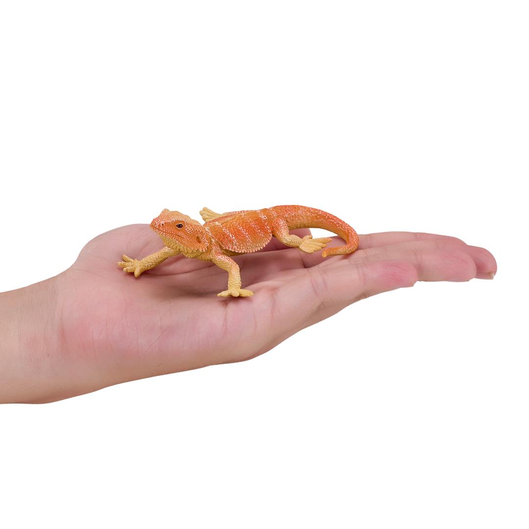Bearded Dragon Figurine - Hand Painted Reptile Animal Toy Figure - Mojo 381096