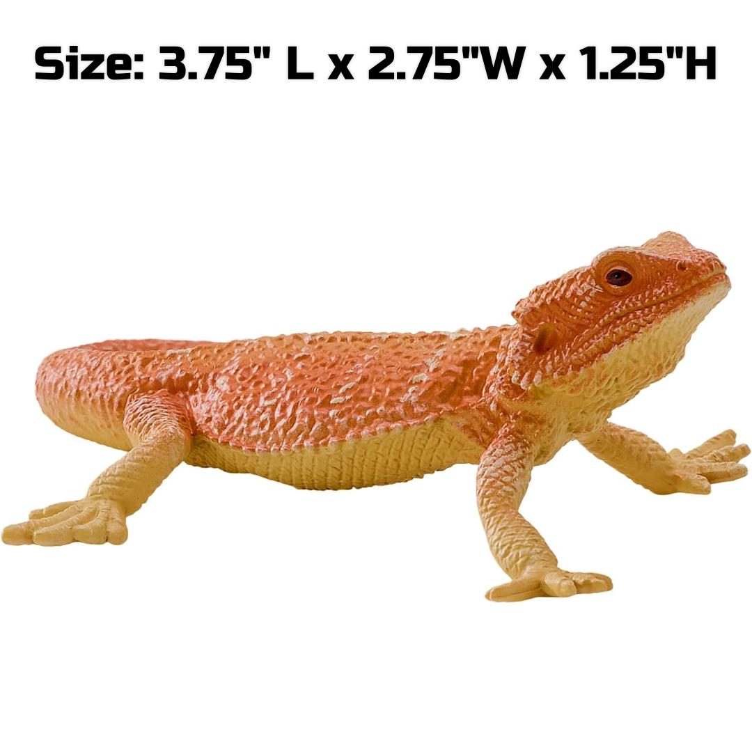 Bearded Dragon Figurine - Hand Painted Reptile Animal Toy Figure - Mojo 381096