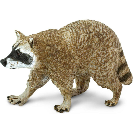 Raccoon Figurine - Hand Painted Collectible Wild Animal Toy Figure - Safari Ltd 223029