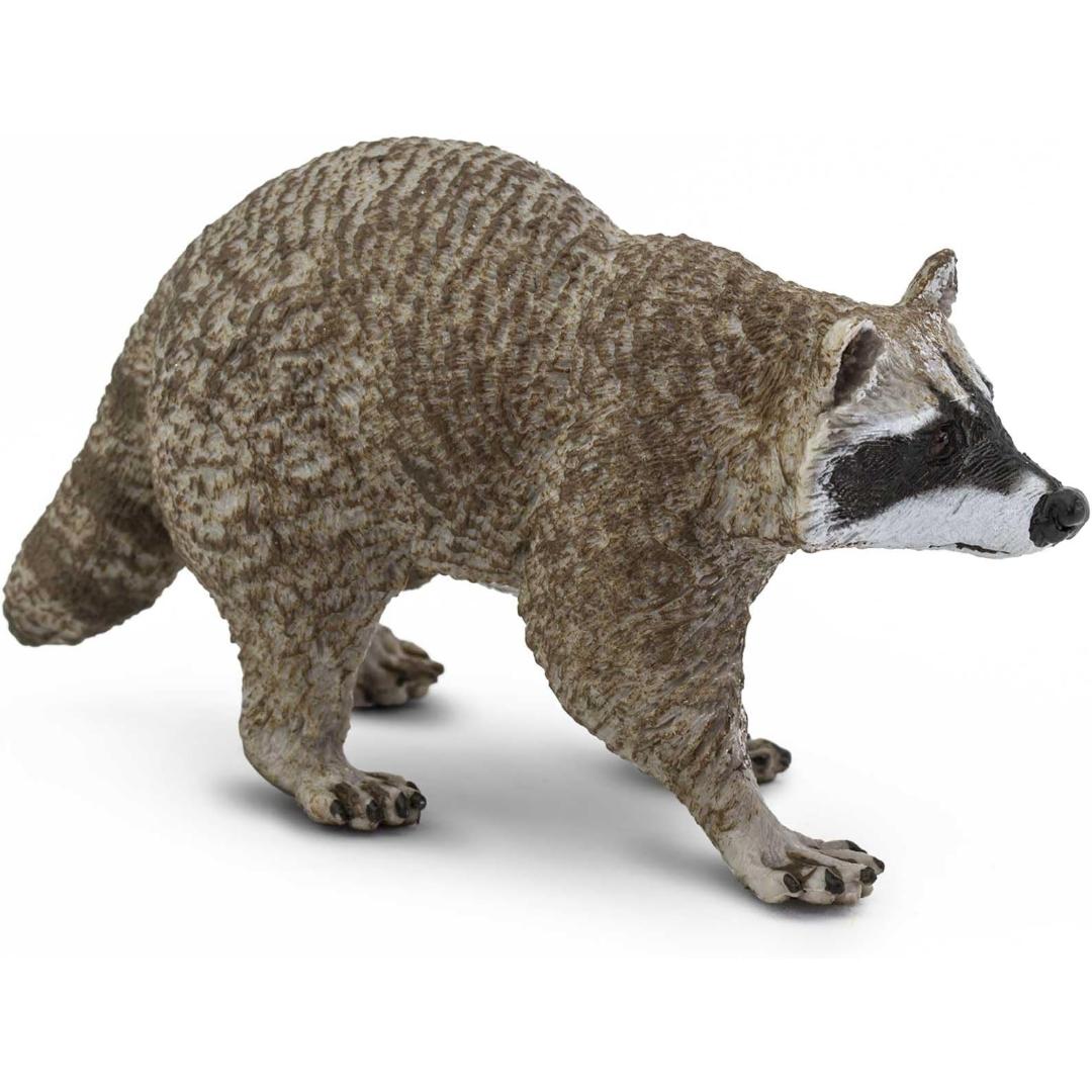 Raccoon Figurine - Hand Painted Collectible Wild Animal Toy Figure - Safari Ltd 223029
