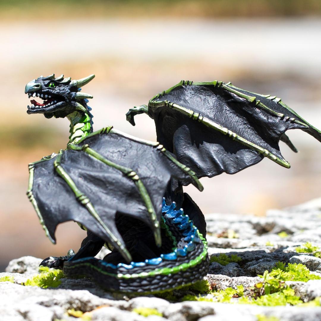 Fog Dragon Figurine - Hand Painted Collectible Fantasy Toy Figure - Safari Ltd 10154