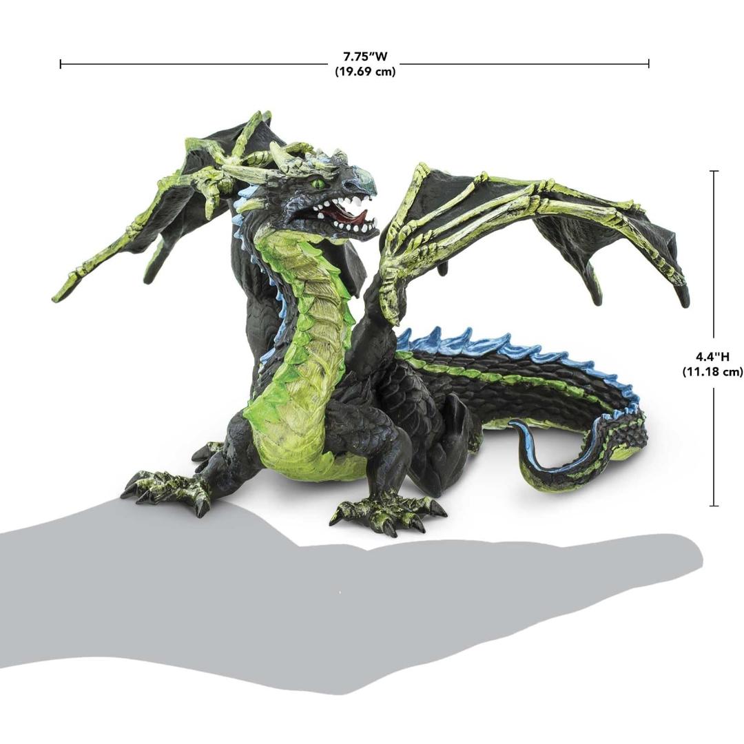 Fog Dragon Figurine - Hand Painted Collectible Fantasy Toy Figure - Safari Ltd 10154