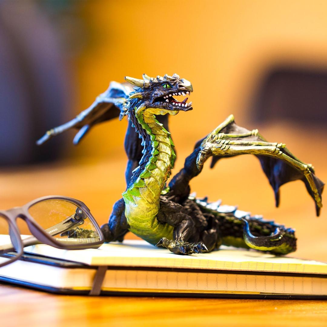 Fog Dragon Figurine - Hand Painted Collectible Fantasy Toy Figure - Safari Ltd 10154