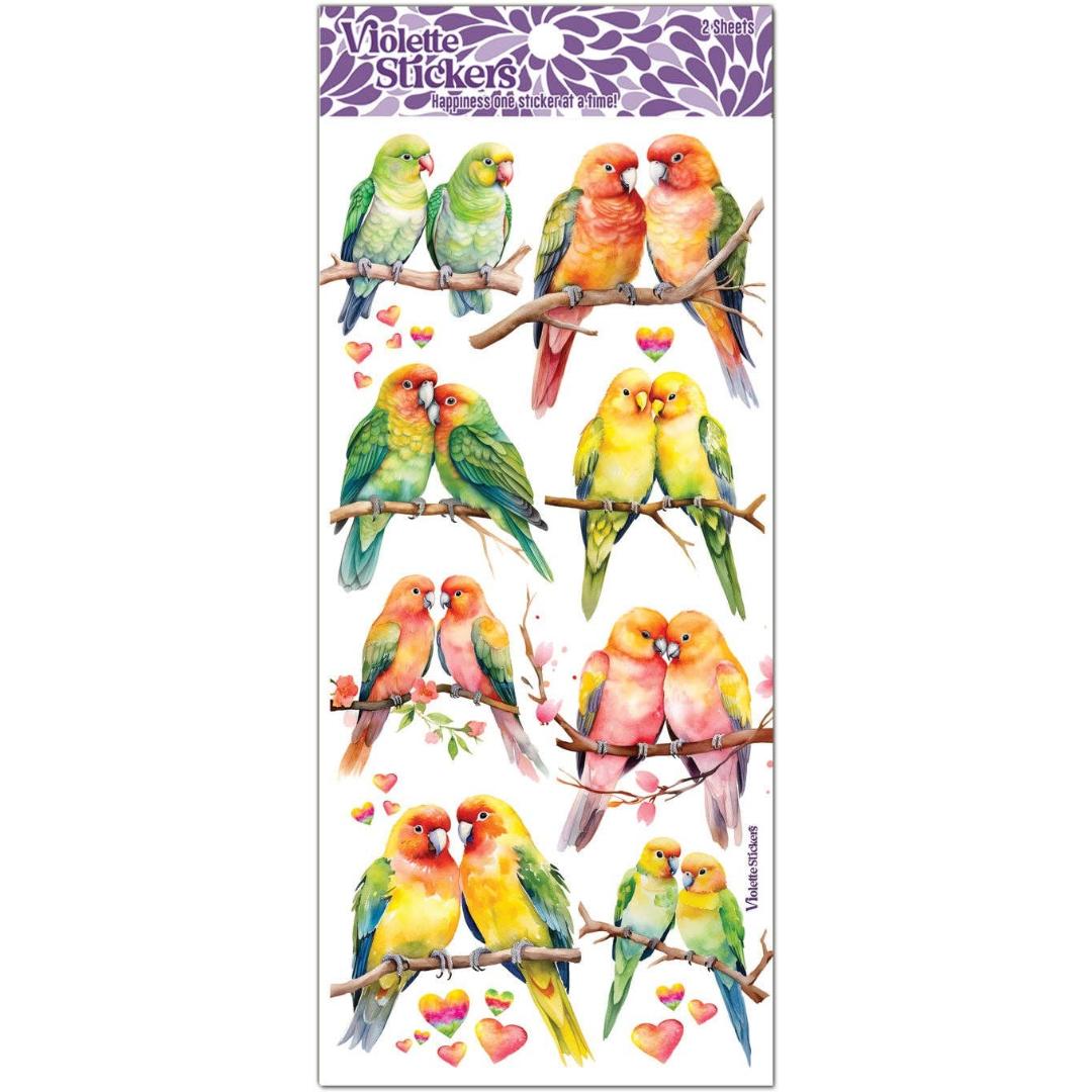 Bird Stickers - Love Birds Sticker Sheets