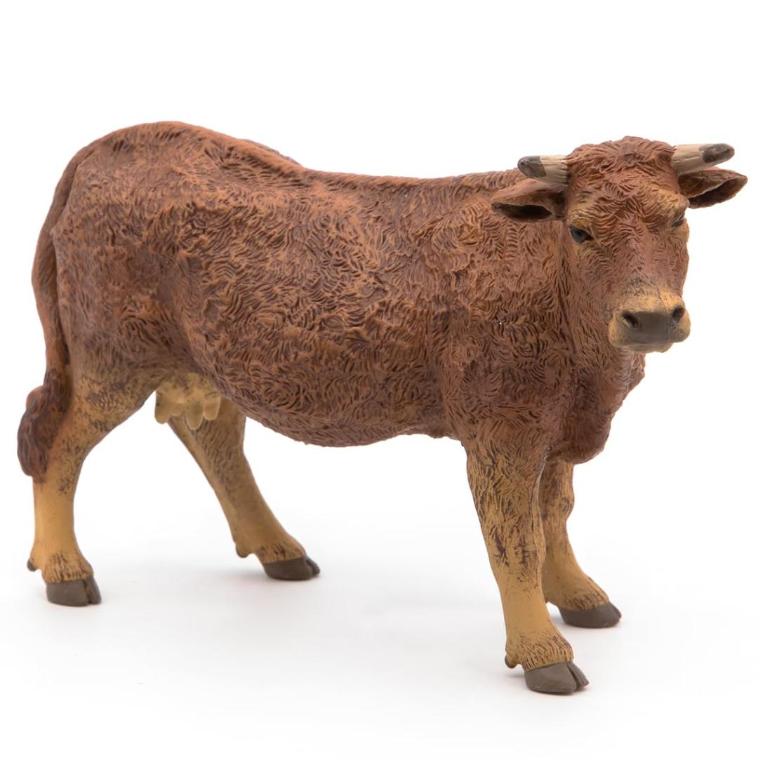 Limousine Cow Figurine - Hand Painted Farm Animal Toy Figure - Papo 51131