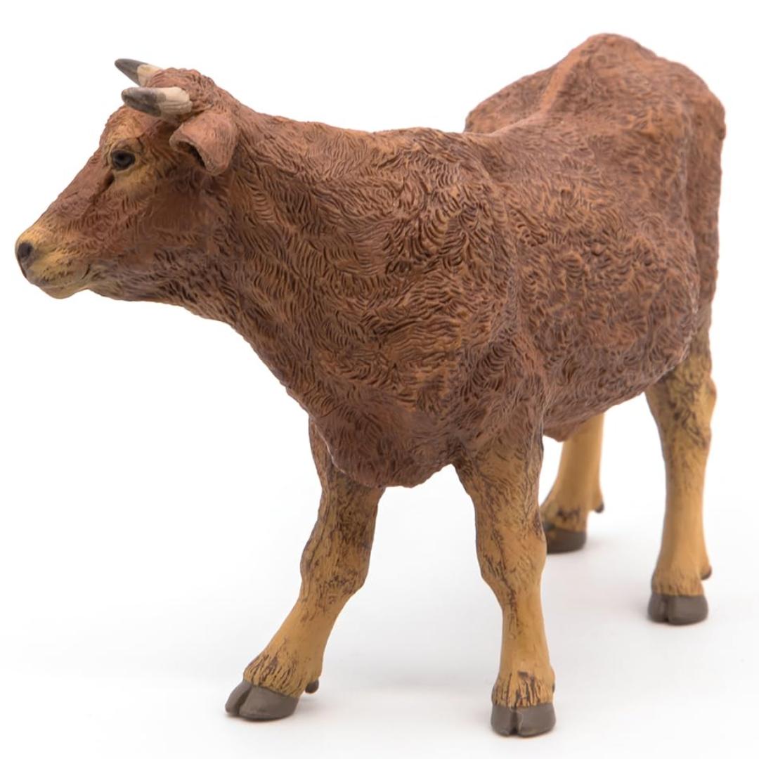 Limousine Cow Figurine - Hand Painted Farm Animal Toy Figure - Papo 51131