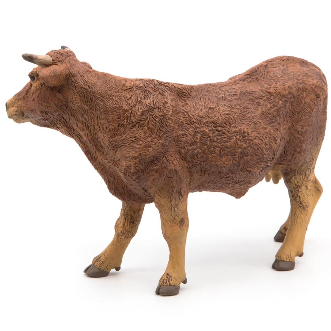 Limousine Cow Figurine - Hand Painted Farm Animal Toy Figure - Papo 51131