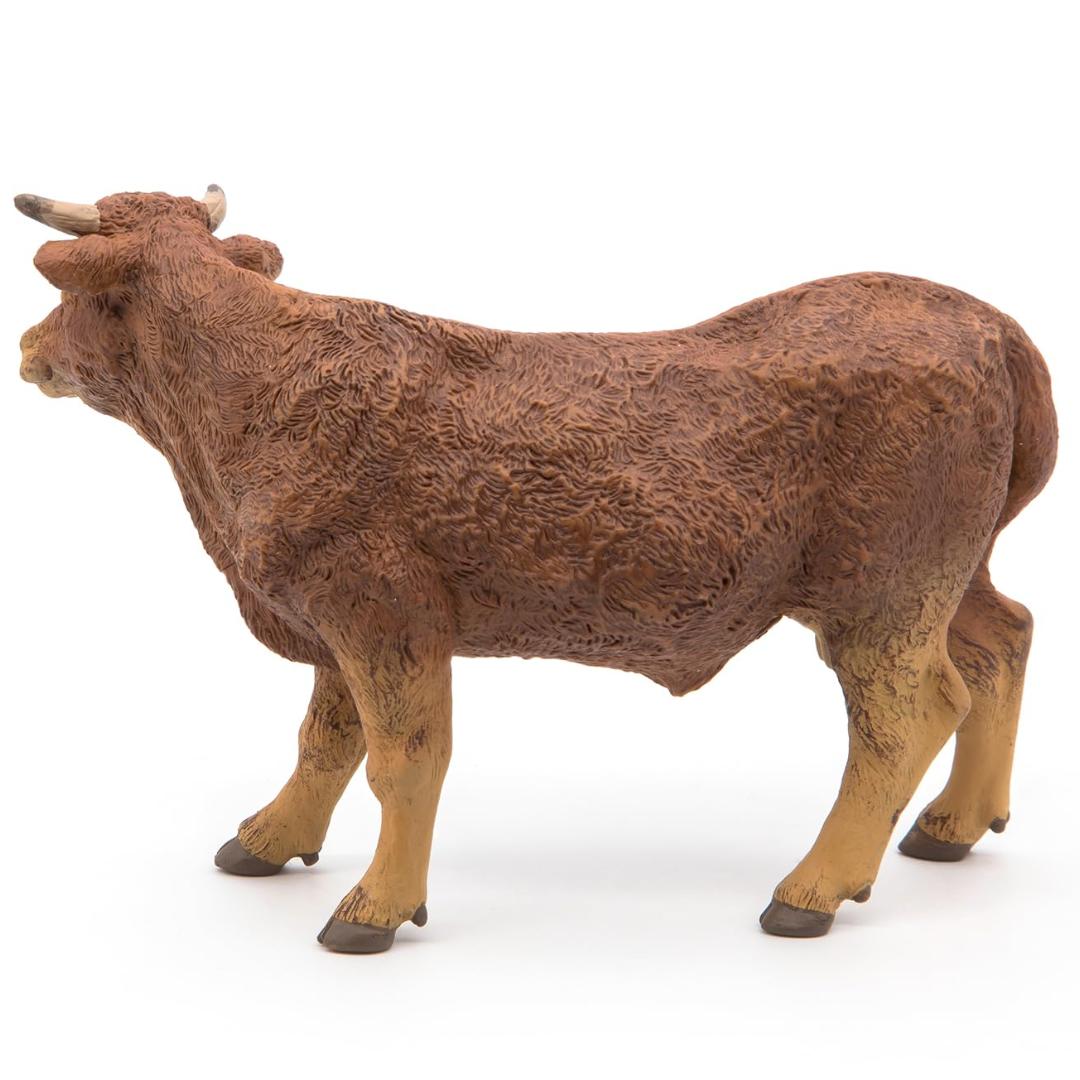 Limousine Cow Figurine - Hand Painted Farm Animal Toy Figure - Papo 51131