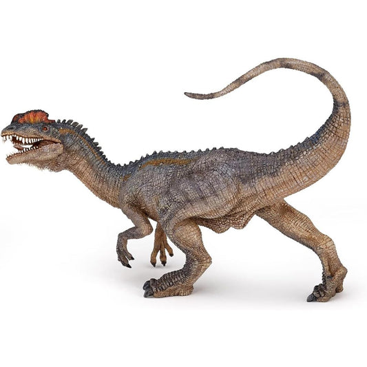 Dilophosaurus Dinosaur Figurine - Hand Painted Prehistory Toy Figure - Papo 55035