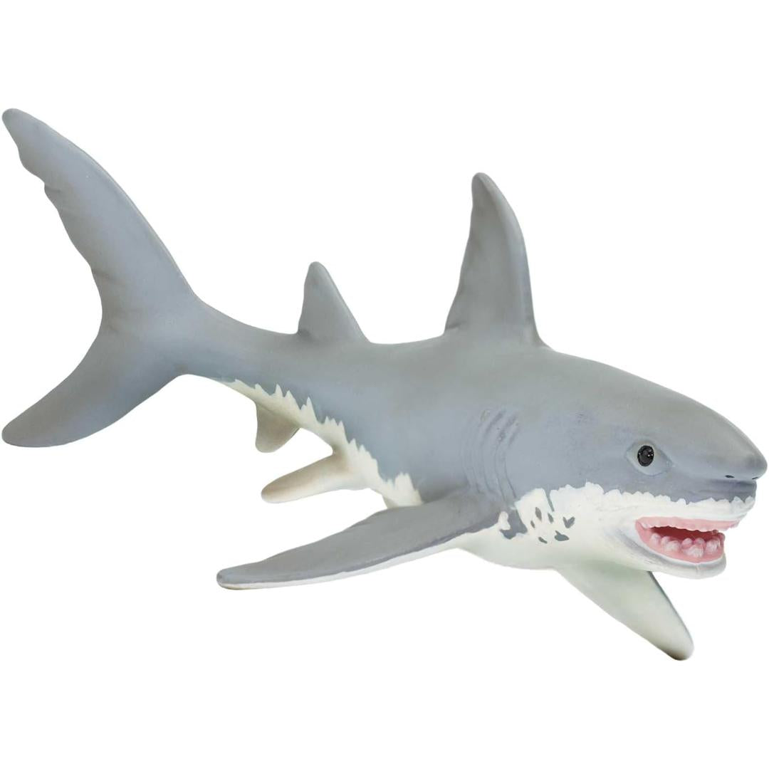 Great White Shark Figurine - Hand Painted Sea Life & Ocean Toy for Kids - Safari Ltd