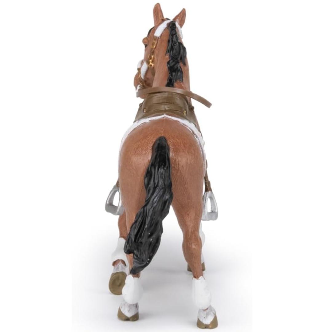 Winter Rider's Horse Figurine - Hand Painted Farm Animal Toy Figure - Papo 51553