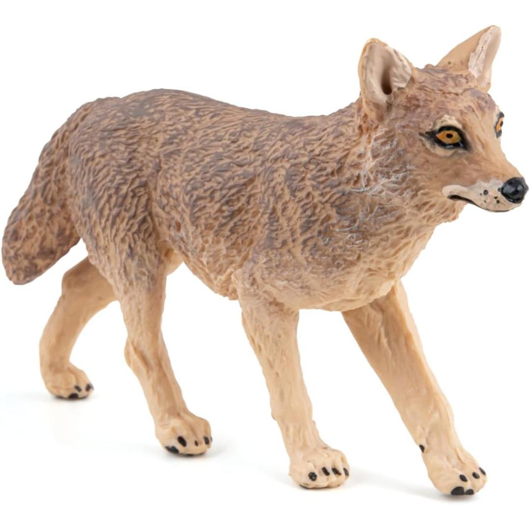 Jackal Figurine - Hand Painted Wild Animal Toy Figure - Papo 50259
