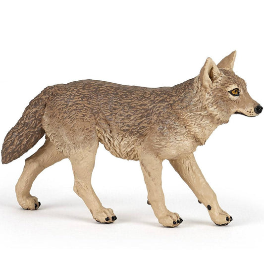 Jackal Figurine - Hand Painted Wild Animal Toy Figure - Papo 50259