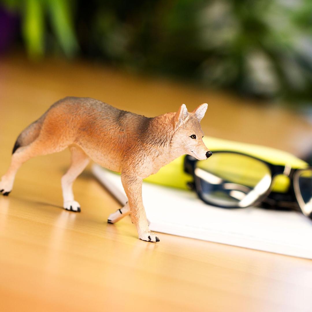 Coyote Figurine - Hand Painted Wild Animal Toy Figure - Safari Ltd