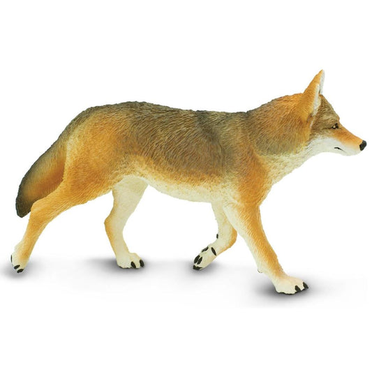 Coyote Figurine - Hand Painted Wild Animal Toy Figure - Safari Ltd 113089