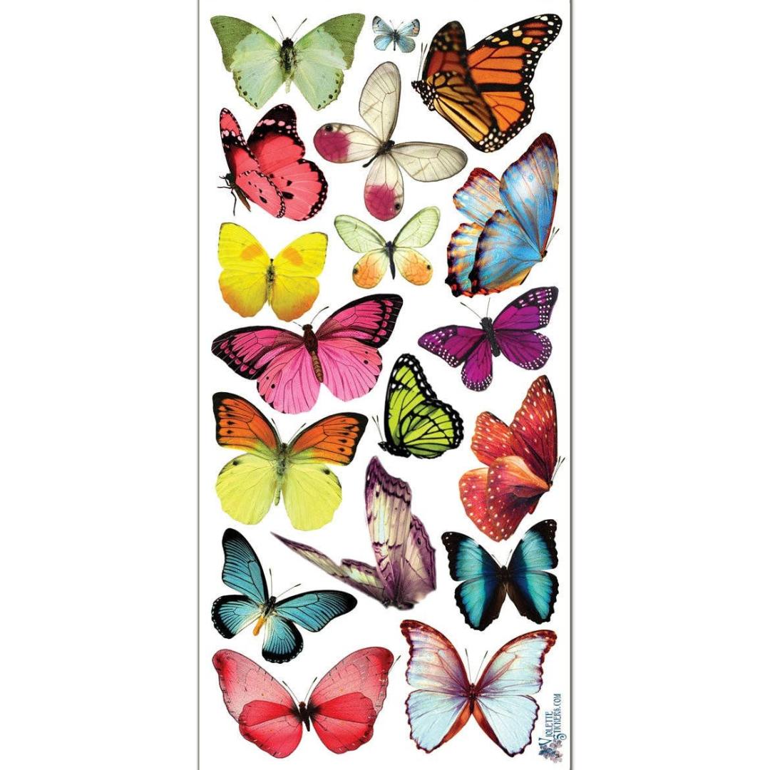 Butterfly Stickers - Ghost Butterflies Sticker Sheet