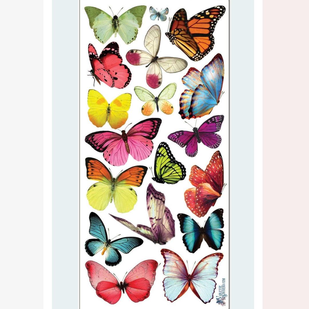 Butterfly Stickers - Ghost Butterflies Sticker Sheet