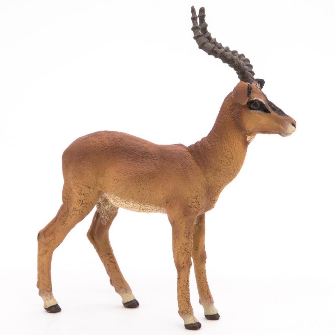 Impala Figurine - Hand Painted Wild Animal Toy Figure - Papo 50186