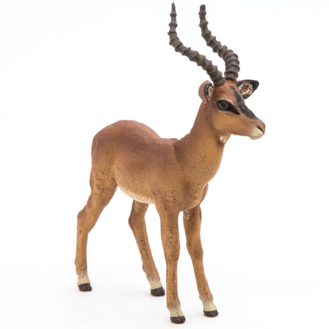 Impala Figurine - Hand Painted Wild Animal Toy Figure - Papo 50186