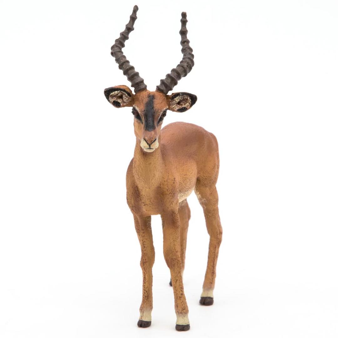 Impala Figurine - Hand Painted Wild Animal Toy Figure - Papo 50186