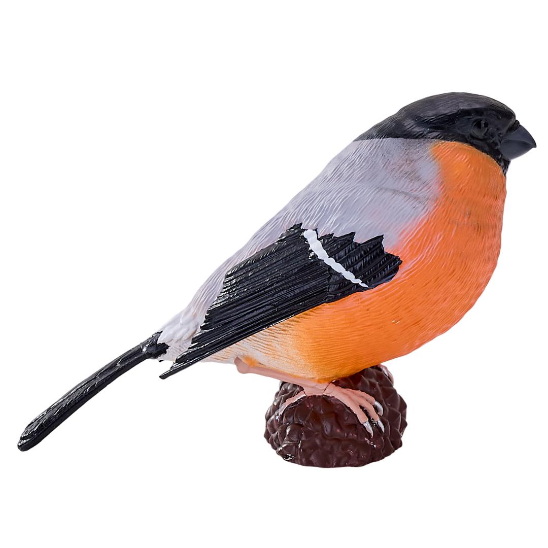 Bullfinch Figurine - Small Hand Painted Wildlife & Bird Toy Figure - Mojo
