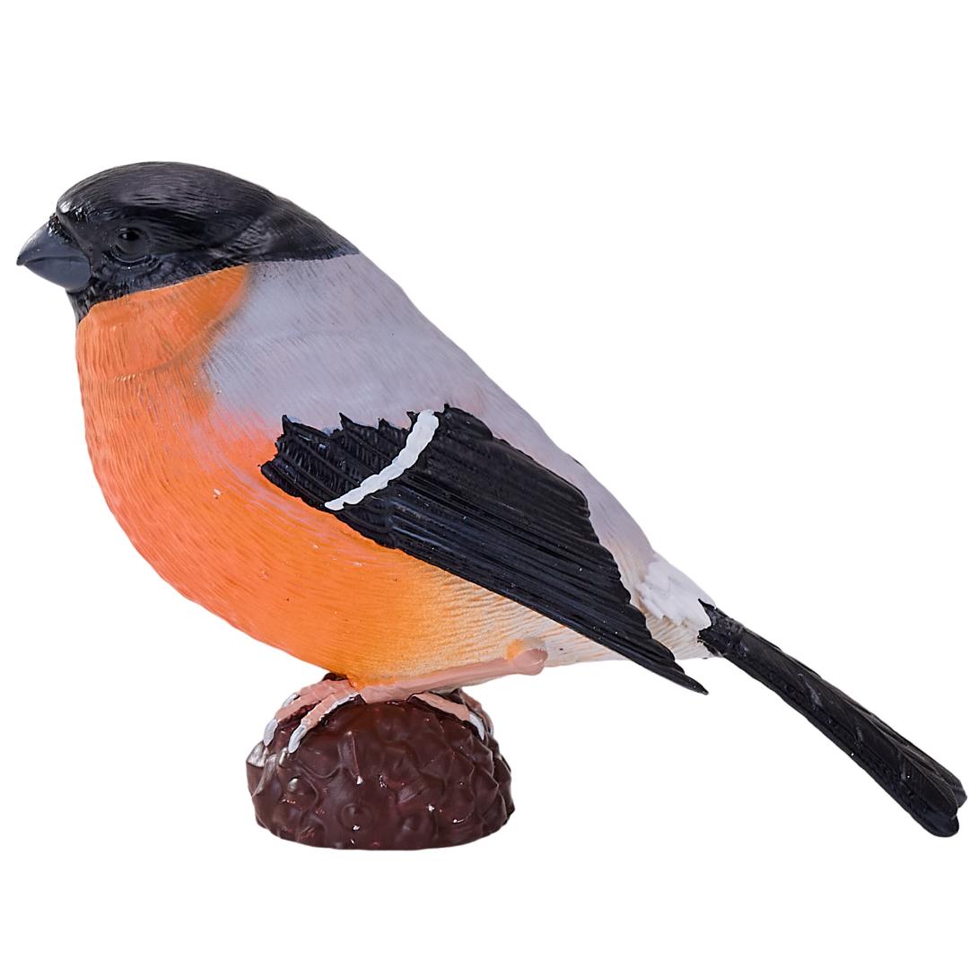 Bullfinch Figurine - Small Hand Painted Wildlife & Bird Toy Figure - Mojo