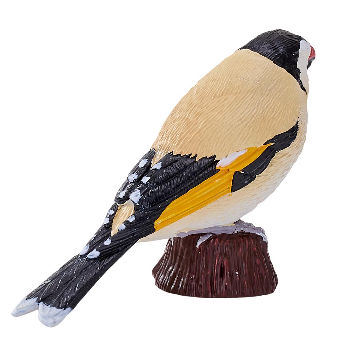 European Goldfinch Figurine - Small Hand Painted Wildlife & Bird Toy Figure - Mojo