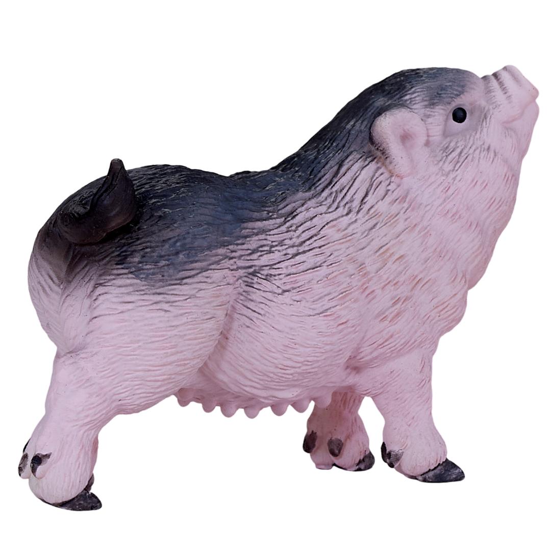 Pot Bellied Piglet Figurine - Miniature Hand Painted Farm Animal Pig Toy Figure - Mojo