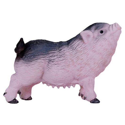 Pot Bellied Piglet Figurine - Miniature Hand Painted Farm Animal Pig Toy Figure - Mojo