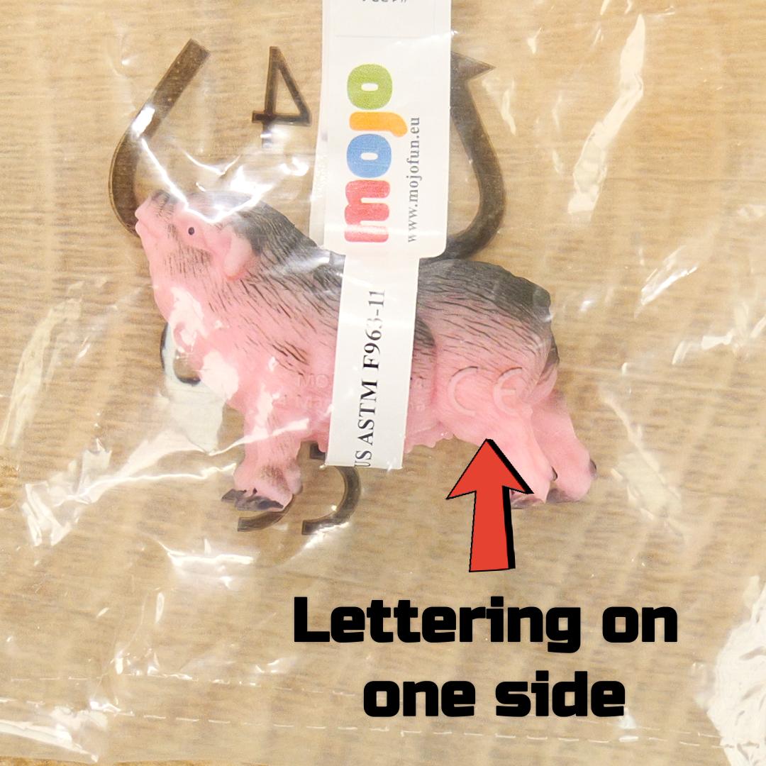 Pot Bellied Piglet Figurine - Miniature Hand Painted Farm Animal Pig Toy Figure - Mojo