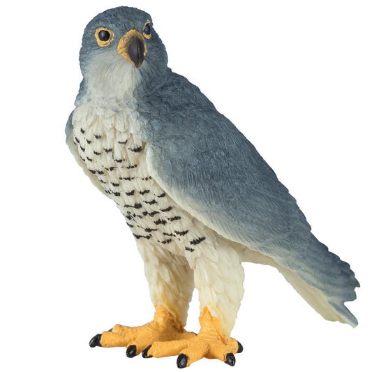 Peregrine Falcon Figurine - Small Hand Painted Wildlife & Bird Toy Figure - Mojo