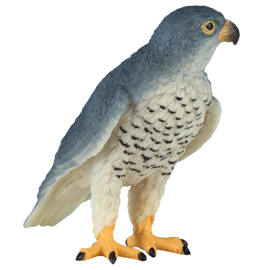 Peregrine Falcon Figurine - Small Hand Painted Wildlife & Bird Toy Figure - Mojo