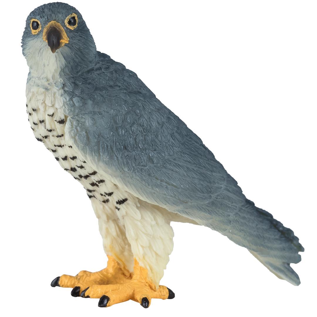 Peregrine Falcon Figurine - Small Hand Painted Wildlife & Bird Toy Figure - Mojo