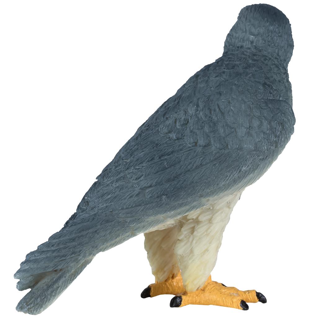 Peregrine Falcon Figurine - Small Hand Painted Wildlife & Bird Toy Figure - Mojo