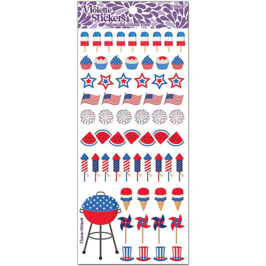 Mini 4th of July Stickers - Summer Fun Sticker Sheet